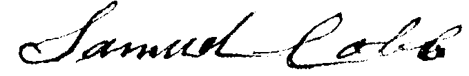 Samuel Cobb Signature