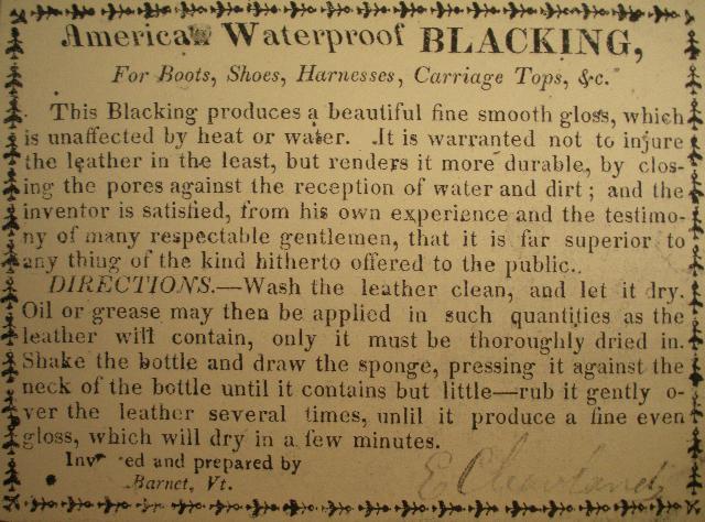 Blacking Advertisement