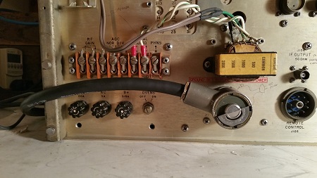 The plug fits in the radio